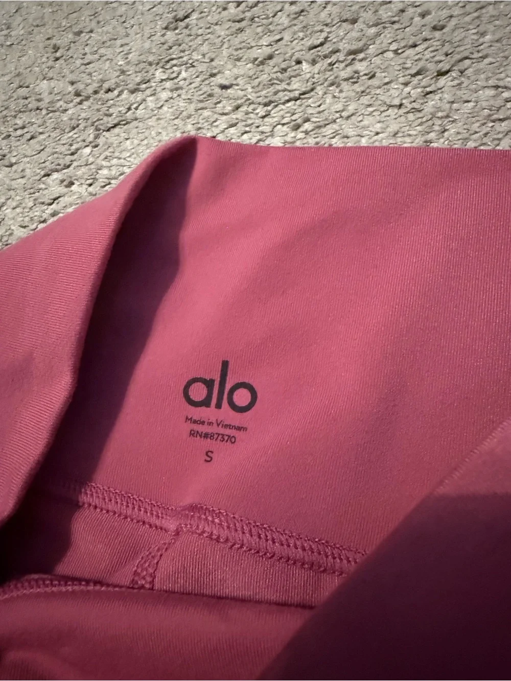 ALO Yoga High-Rise Bike Shorts in Berry
